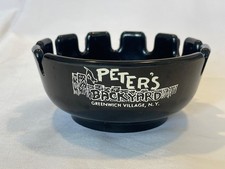 Vintage Peter's Backyard Restaurant NYC Greenwich Village Ashtray Made in USA!