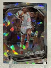 2025 Panini WNBA Prizm - Silver Cracked Ice #23 Jackie Young
