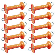 Electra Torgriff CERBERUS aus Edelstahl für Weidezäune, mit Haken - 10 Stück