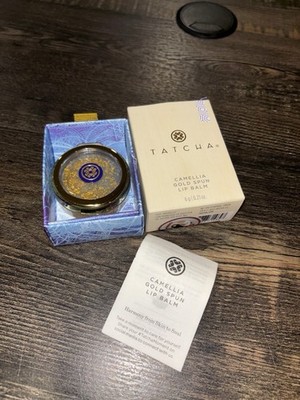 TATCHA CAMELLIA Gold Spun Lip Balm Clear - Full Size - 0.21 FL.OZ. /6 G - NIB