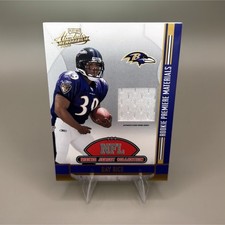 Donruss Threads 2008 Ray Rice Rookie Memorabilia Baltimore Ravens NFL #19 Card. rookie card picture