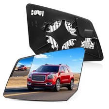 Driver Side Mirror Glass Replacement For GMC Acadia left w/ small mirrors