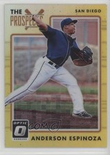 2017 Panini Donruss Optic The Prospects Gold Prizm 8/10 Anderson Espinoza y0i