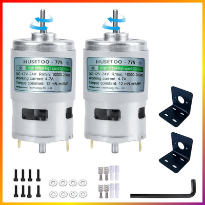 DC Motor 12V Hochdrehmoment 20000RPM Doppel-Kugellager Silent Power Wheels 2er