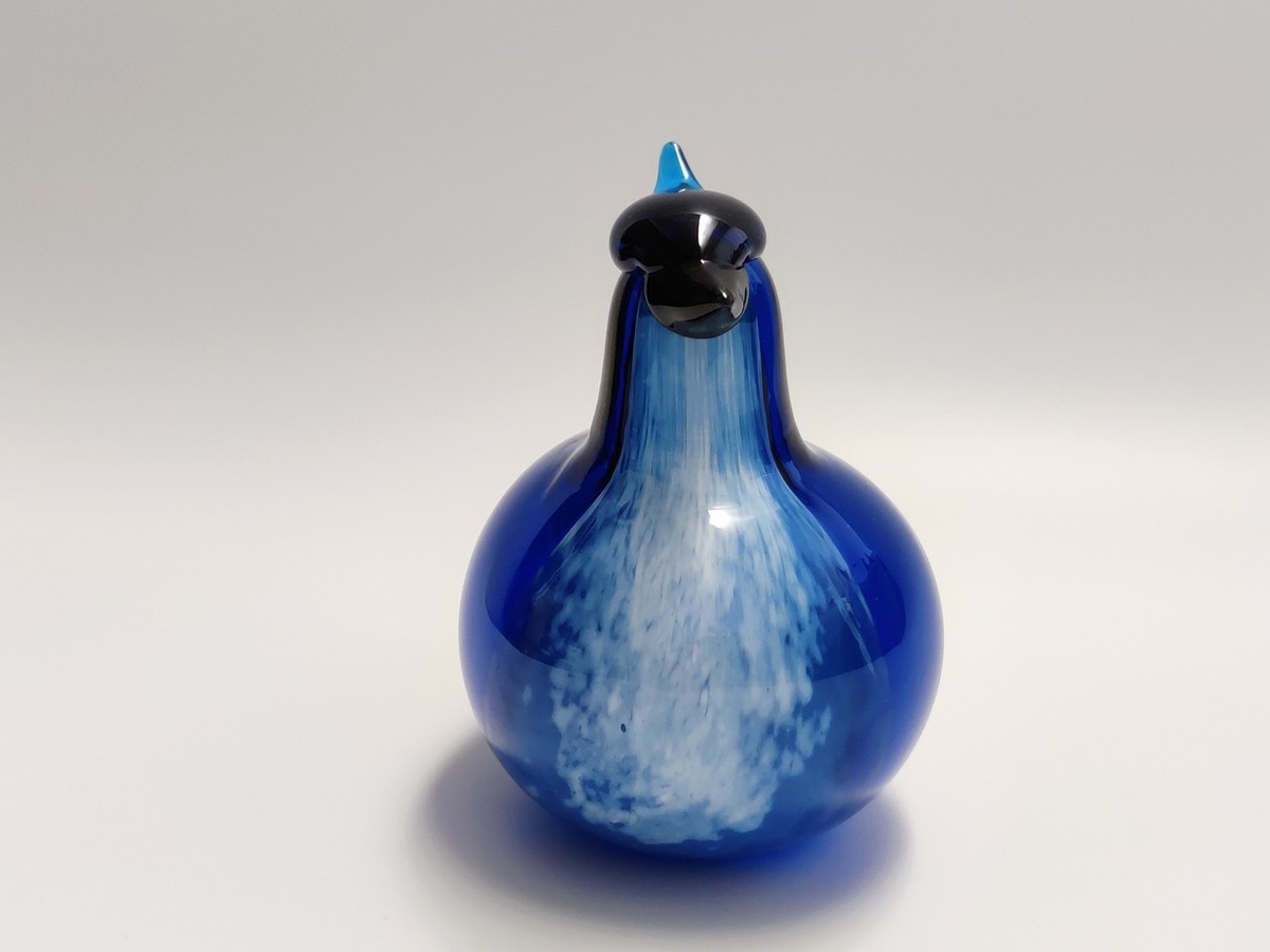 置物 Birds by Toikka  Anual bird 1999 Bluejay Oiva Toikka Blue Jay 1999 Annual Bird by Toikka Design Nuutajärvi