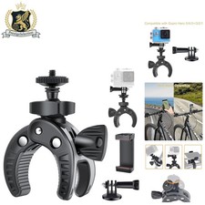 Heavy-Duty Camera Clamp for Bicycles - 360  Adjustable Mount with Stability