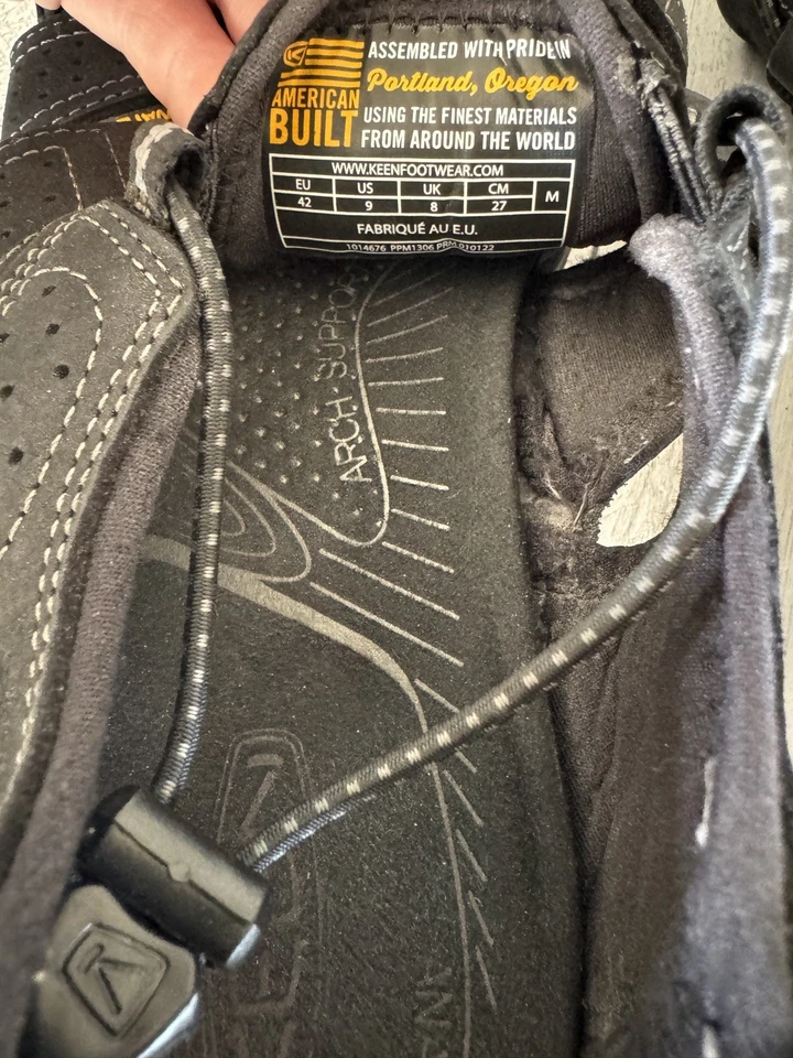 Keen Rialto H2 Sandals Mens Sz 8 Black Hiking Water Waterproof Made In USA NICE! - Image 3 of 4