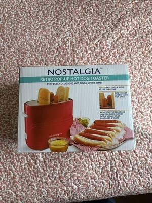 Nostalgia Retro Pop-Up Hot Dog Toaster Red   New open box  Buns & Dogs