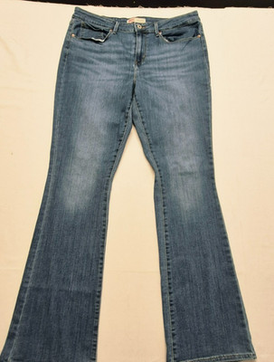 Signature Levi Strauss womens bootcut mid-rise denim blue jeans sz. 16L-W33xL34