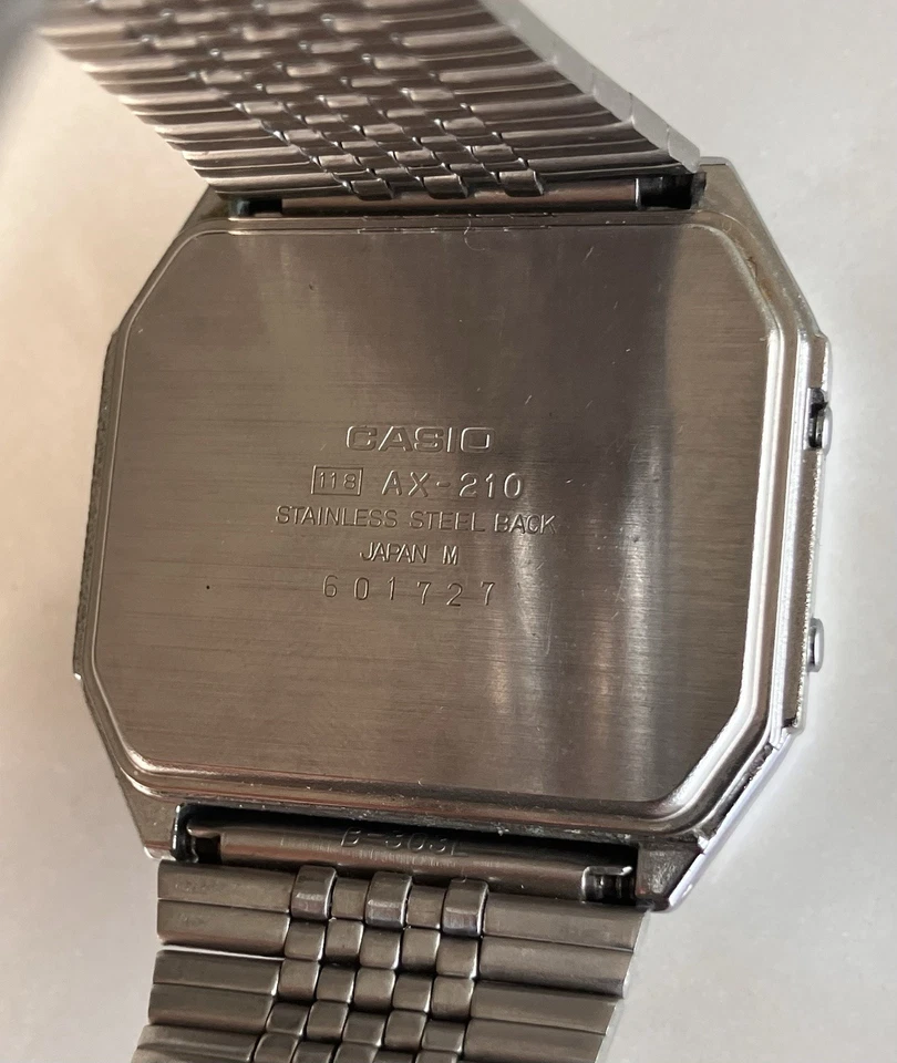 Casio AX-210 118 Alarm Chronograph Digital Watch Vintage With Manual Used RARE - Image 3 of 4