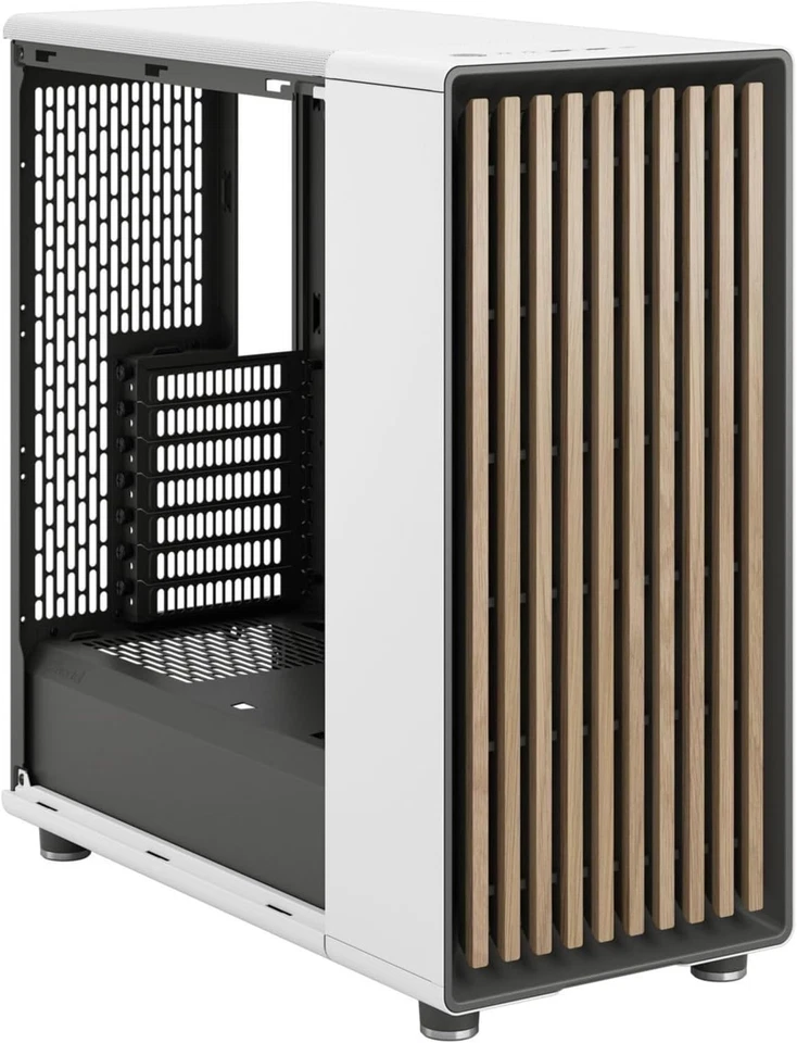 Fractal Design North Case Mid Tower - Chalk White TG Clear - Immagine 3 di 4