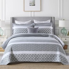 SahSahCasa Quilt King Size, King Quilt Set, 100 Cotton King Quilt Bedding Se...