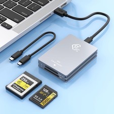 CFexpress Type A And SD DualSlot Card Reader USB 3.1 Gen 2 10Gbps Portable