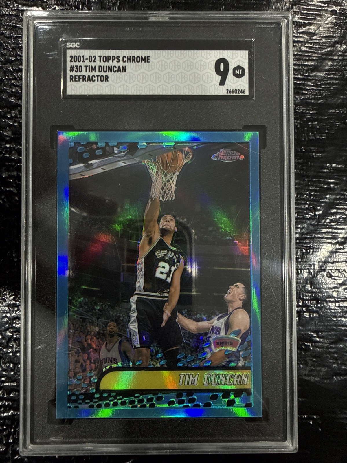 2001-02 Topps Chrome - Tim Duncan #30 Refractor