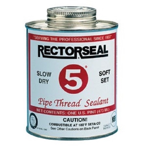 (12)-RectorSeal No. 5 8 Oz. Yellow Pipe Thread Sealant 25551