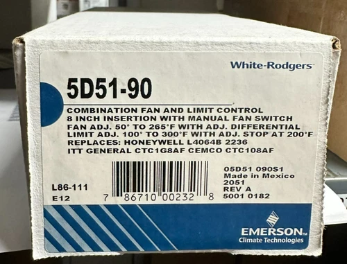White-Rodgers 5D51-90 Fan & Limit Control Board