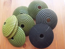 TechDiamondTools Diamond Polishing Pads, 4"