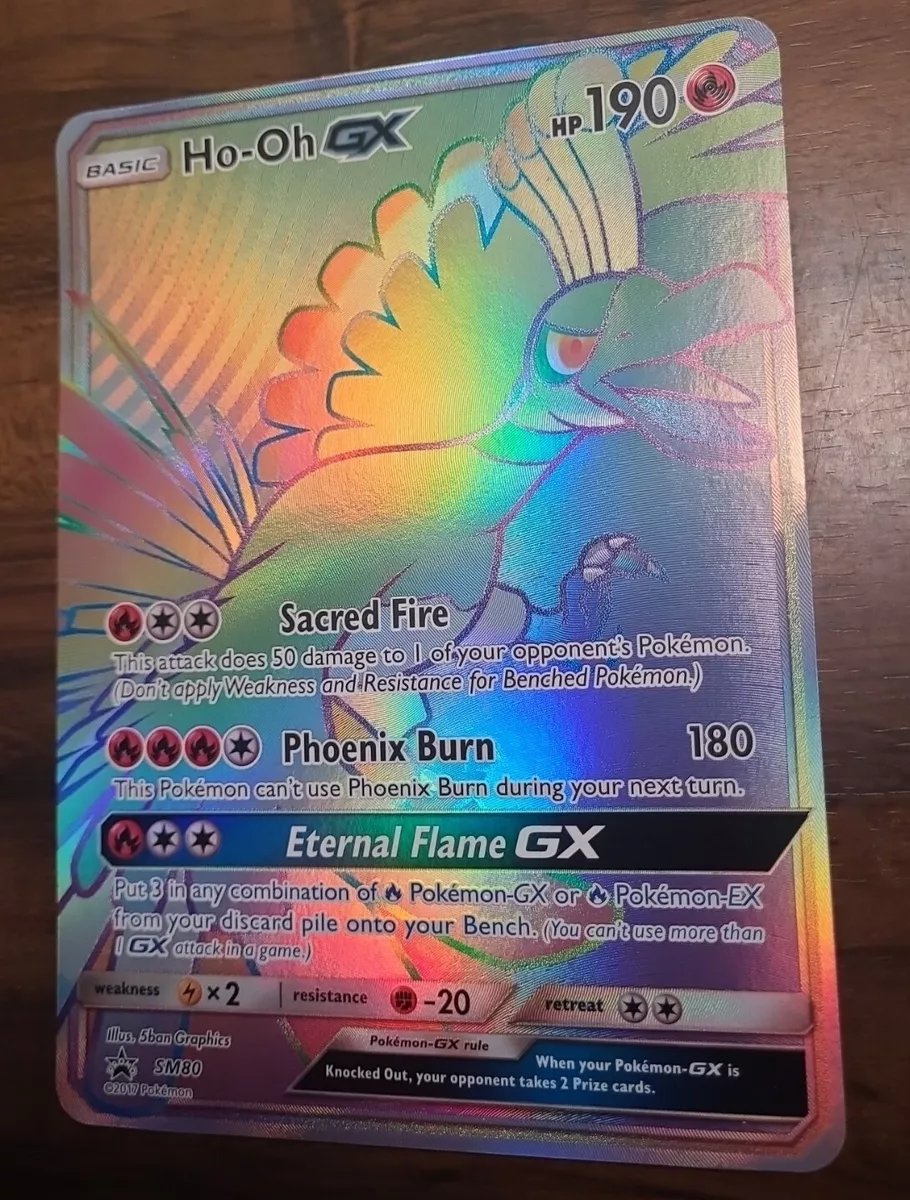 Ho-Oh GX - SM80 (SM Black Star Promo) - Jumbo Cards - Pokemon