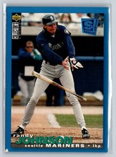 1995 Collector's Choice SE #123 Randy Johnson Seattle Mariners Bad Corner