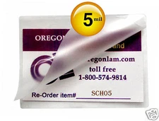 School ID Card size Hot Laminating Pouches 2-1/2 x 3-5/8 [100/pack] 5 Mil