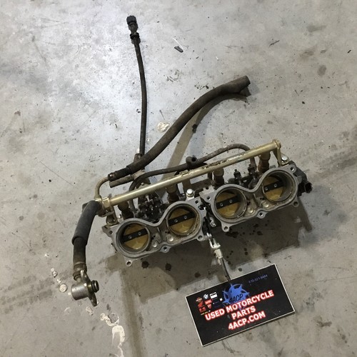 05-06 HONDA CBR 600RR THROTTLE BODIES WITH FUEL INJECTORS 16400-MEE-A01 - Picture 1 of 11