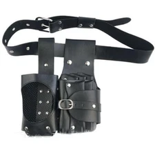 Professional Barber PU Kettle Scissors Bag Waist Pack Hairdressing Tool Pouch