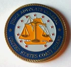 US COAST GUARD JAG COLORIZED ART ROUND CHALLENGE COIN