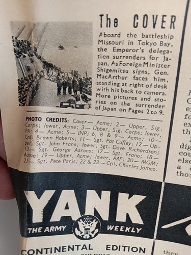 Yank Segunda Guerra Mundial Revista Ejército Semanal Edición Continental Militar 7 de octubre de 1945 - Imagen 4 de 13