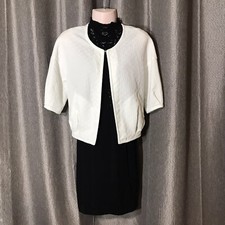 iRoo Off White Quarter Sleeve Oversize Cardigan
