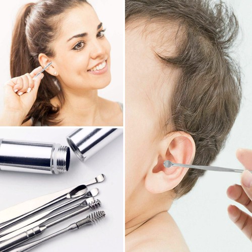 Ear Spring Tools 7 PCS Innovative Spring Ear Wax Cleaner Tool Set Ear Pick Ear Wax ...