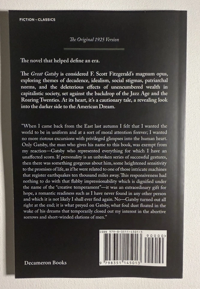 Великий Гэтсби 1925 издание Ф. Скотт Фицджеральд классический роман - Изображение 2 из 3