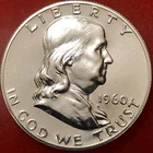 1960      PROOF  FRANKLIN HALF DOLLAR GEM