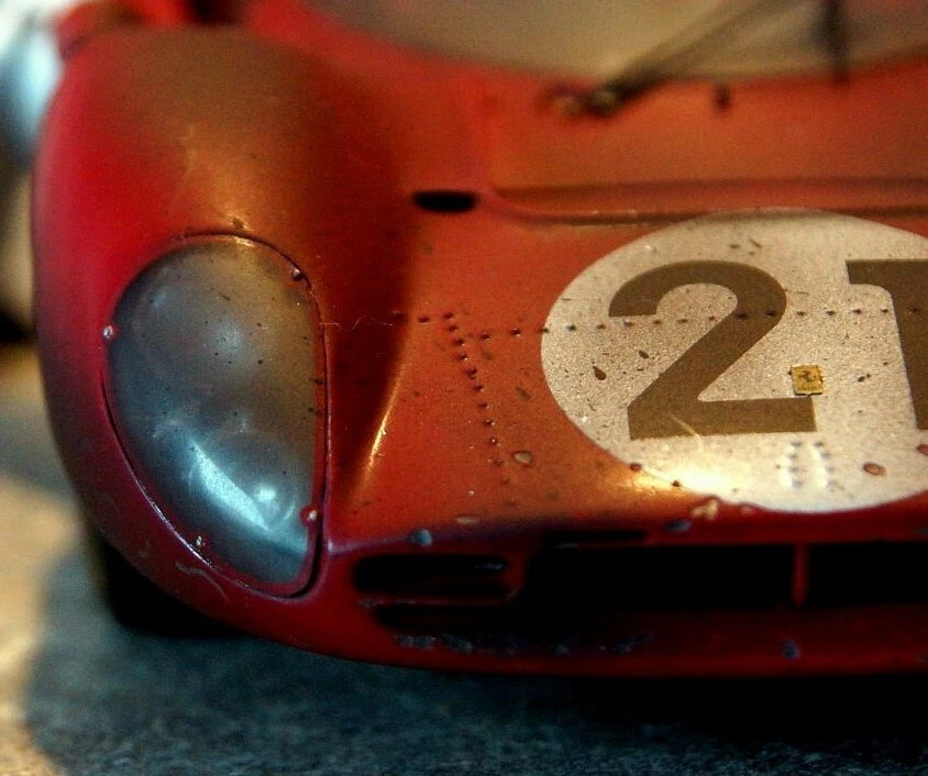 Ferrari RACE FINISHED Car Custom Built Metal Body1 18Model12Racer24 Racing - Image 4 of 4