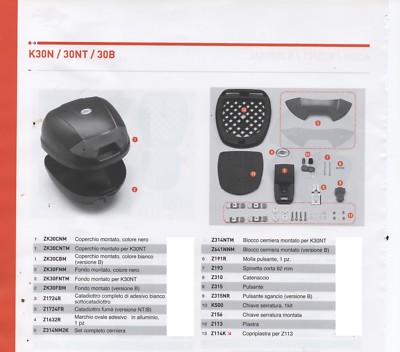 ZK30FNTM ERSATZTEIL BODEN MONTIERT für KAPPA K30NT Heckklappe