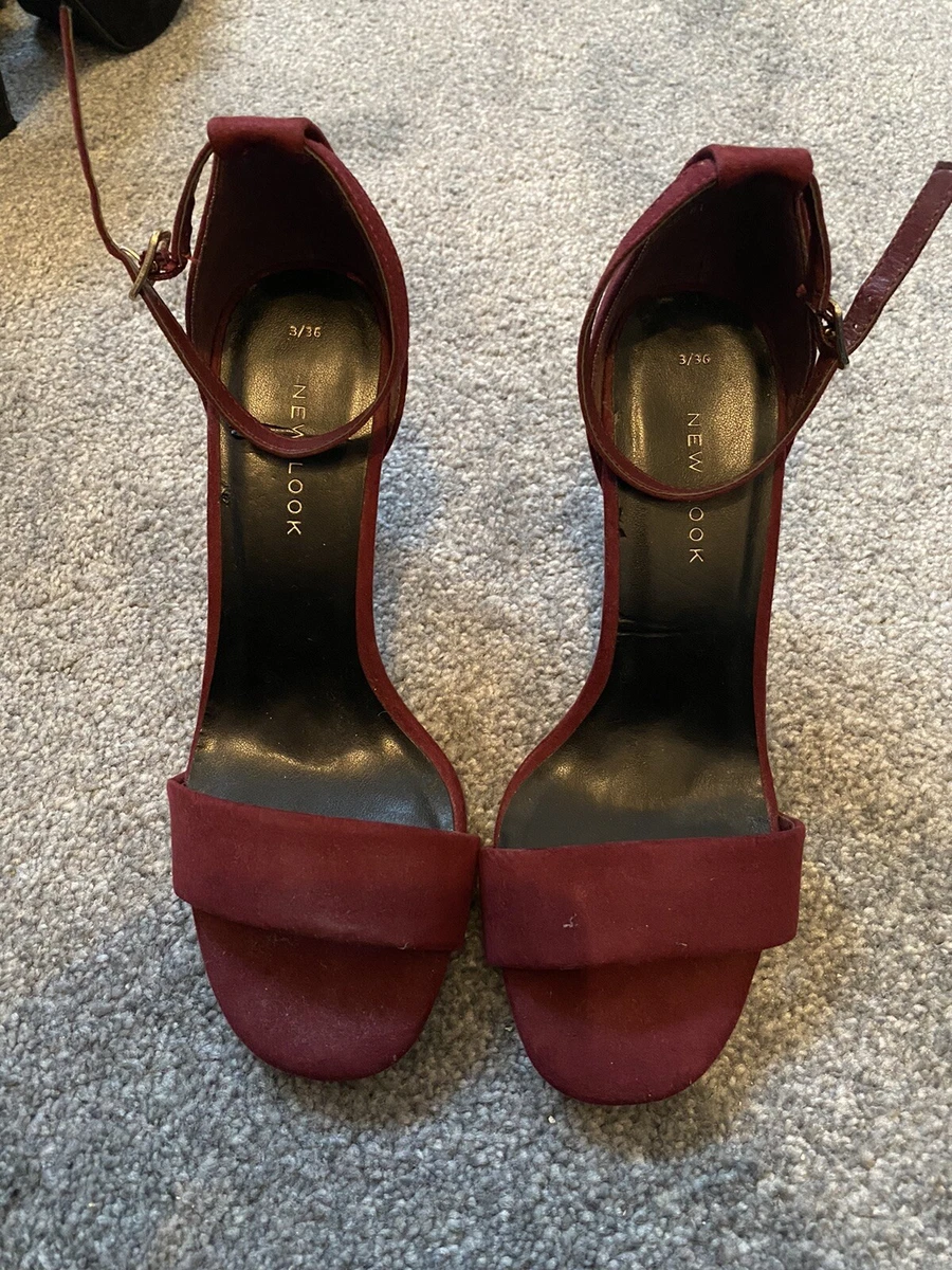 Burgundy sandals hotsell new look
