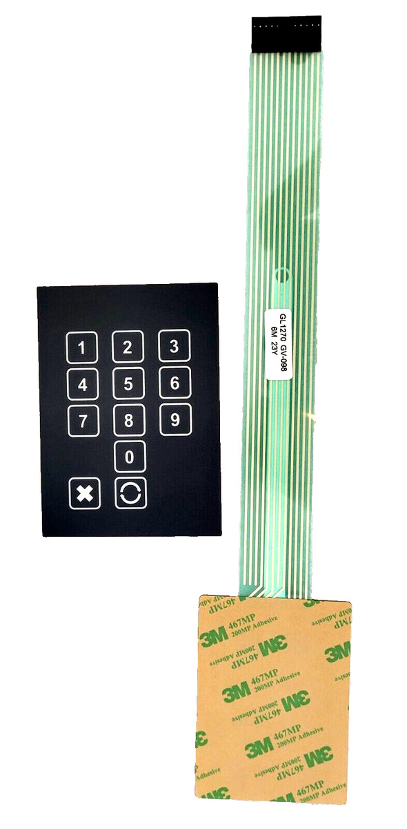 Wayne Helix keypad & overlay WU007271-0001 and WM047521-0001 