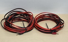 10 GAUGE RED BLACK SPEAKER WIRE POWER GROUND STRANDED COPPER 47ft 18ft 29ft