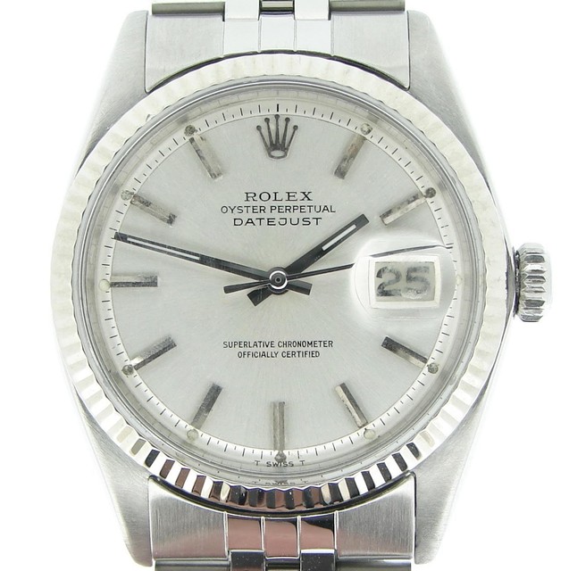 Rolex Datejust Silver Men's Rainbow 