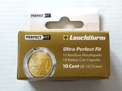 Sparen 2 x Ultra Perfect Fit ° 10er-Pack 19,75 mm ° randlose Premium Münzkapseln