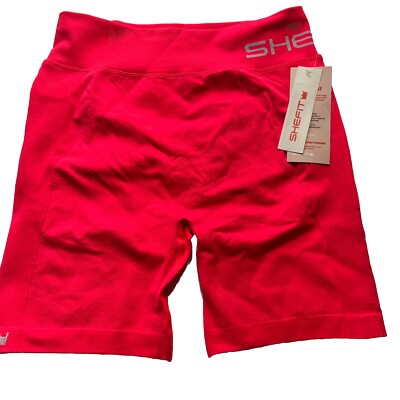 SHEFT Seamless Ribbed Shorts 1Luxe (1XL).Ruched Bum Workout High Compression.New