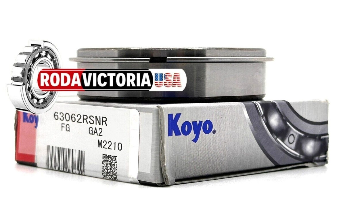 KOYO JAPAN 6306 2RS NR DEEP GROOVE BALL BEARING + SNAP RING