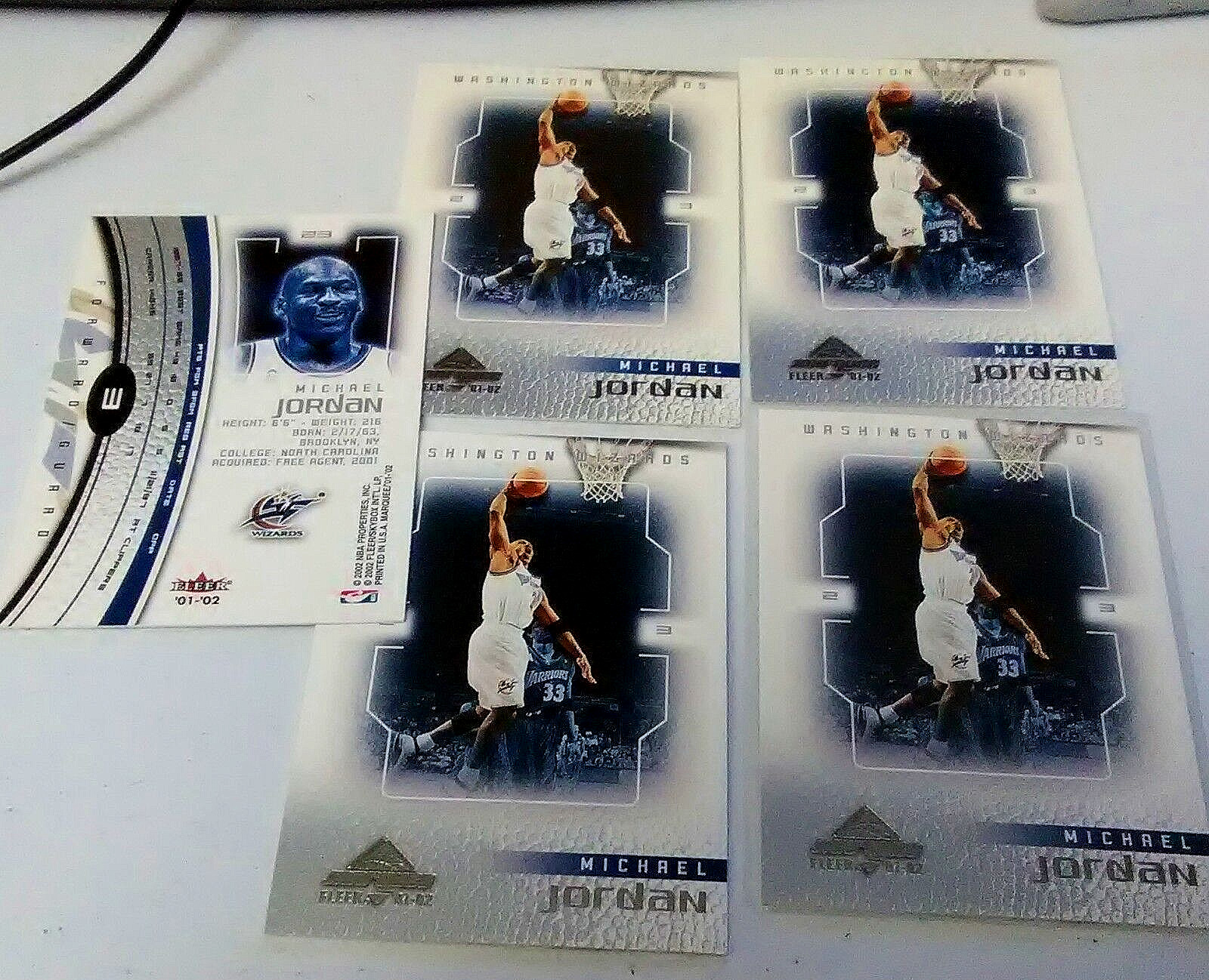 2001-02 FLEER MARQUEE MICHAEL JORDAN 5 NRMT-MT OR BETTER #3