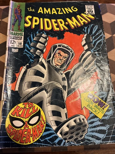 Amazing Spider-Man #58 John Romita Cover Art ASM Marvel Comics 1968
