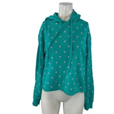 SPIRITUAL GANGSTER - WOMENS SMALL - GREEN LONG SLEEVE PULLOVER HOODIE SWEATSHIRT