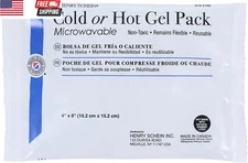 Reusable Hot and Cold Gel Packs, 4" X 6" (4 Pack)