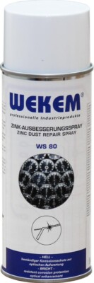Wekem WS 80 Zink-Ausbesserungsspray Grundierung Neubeschichtung Fahrzeuge  400ml