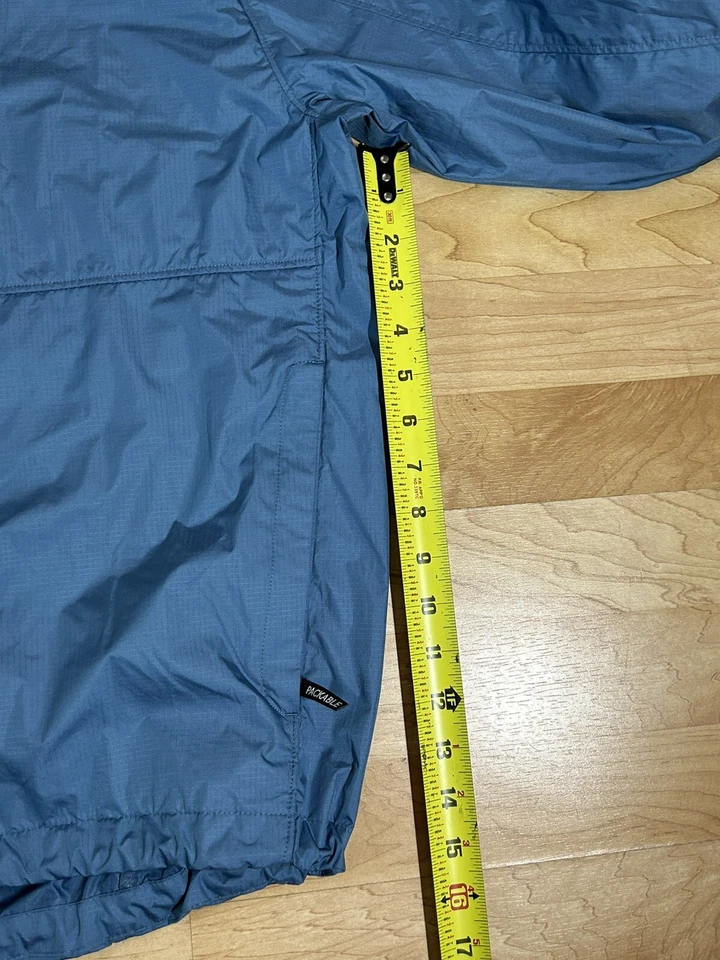 REEL LEGENDS Men Blue Packable Full Zip Windbreaker Jacket sz Medium - Image 3 of 4
