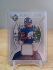 2018 Panini Limited Limitless Materials Gold Spotlight 11/50 Evan Engram #LM-EE