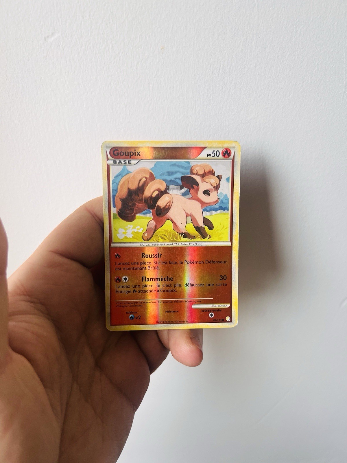 Vulpix 87/123 Reverse Holo Heartgold Soulsilver Heart Gold Pokemon