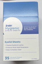 BRUDER Hygienic Eyelid Sheets 35 Pack Individually Wrapped NEW Sealed Dry Eye